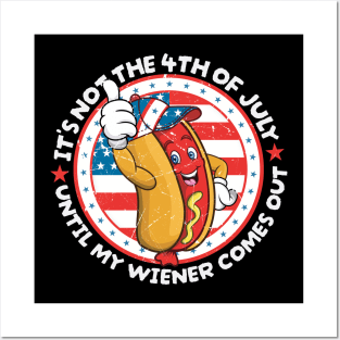 4th of july - weiner america Posters and Art